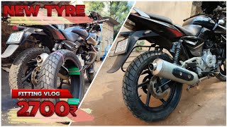 Best Tyre for bajaj Pulser 220f @desiremotovlog#PULSER220F