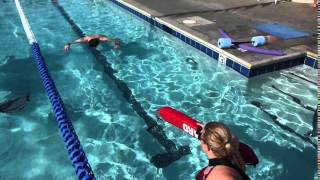 Lifeguarding Drill: YMCA Unresponsive Victim from the Front, Shallow