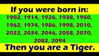 What Does Your Chinese Zodiac Sign Say About Your Personality? | Chinese Zodiac Animal The Tiger