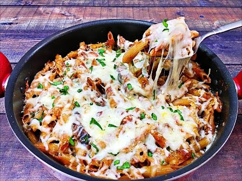 Chicken Parmesan Pasta Skillet - Italian Pasta Recipe Chicken Parmesan Pasta Skillet - Italian Pasta Recipe