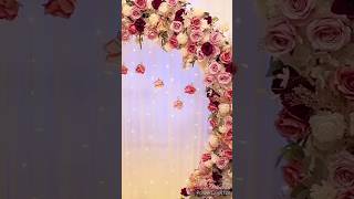 engagement party decoration ideas DIY backdrop flowers #engagement #party #shorts #viral #trending