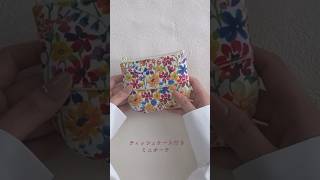 DIY🧵 Mini zipper pouch with Tissue case