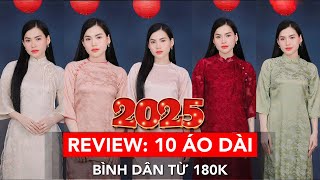 [Review] 14 ÁO DÀI SIÊU HOT GIÁ RẺ TỪ 180K | Chào Tết 2025 | Ha Linh Official