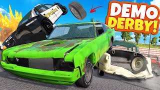 I Created CHAOS with This DEMO DERBY MOD in BeamNG Drive Crashes!