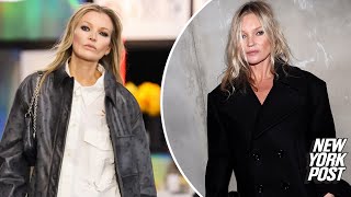 Is this Kate Moss? Paris Fashion Week show audience gasps as model takes the runway