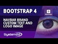 Bootstrap 4 Basics Navbar Brand Custom Text And Logo Image
