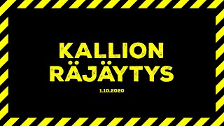 Valtatien murske • Kallion räjäytys 1.10.2020