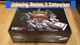 Madcatz  TE2+ Arcade fight stick Unboxing \u0026 Review \u0026 Comparison