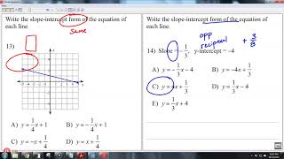 Geometry Ch 3 Test MC Review - Parallel and Perpendicular Lines