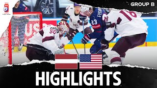 Highlights | Latvia vs. USA | 2024 #MensWorlds
