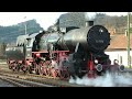 steamtrain action on the schwarzwaldbahn. tunnelfahrten 2011 dampflok 52 7596