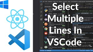How To Edit Multiple Lines At Once In VSCode | VSCode How To Select Multiple Lines