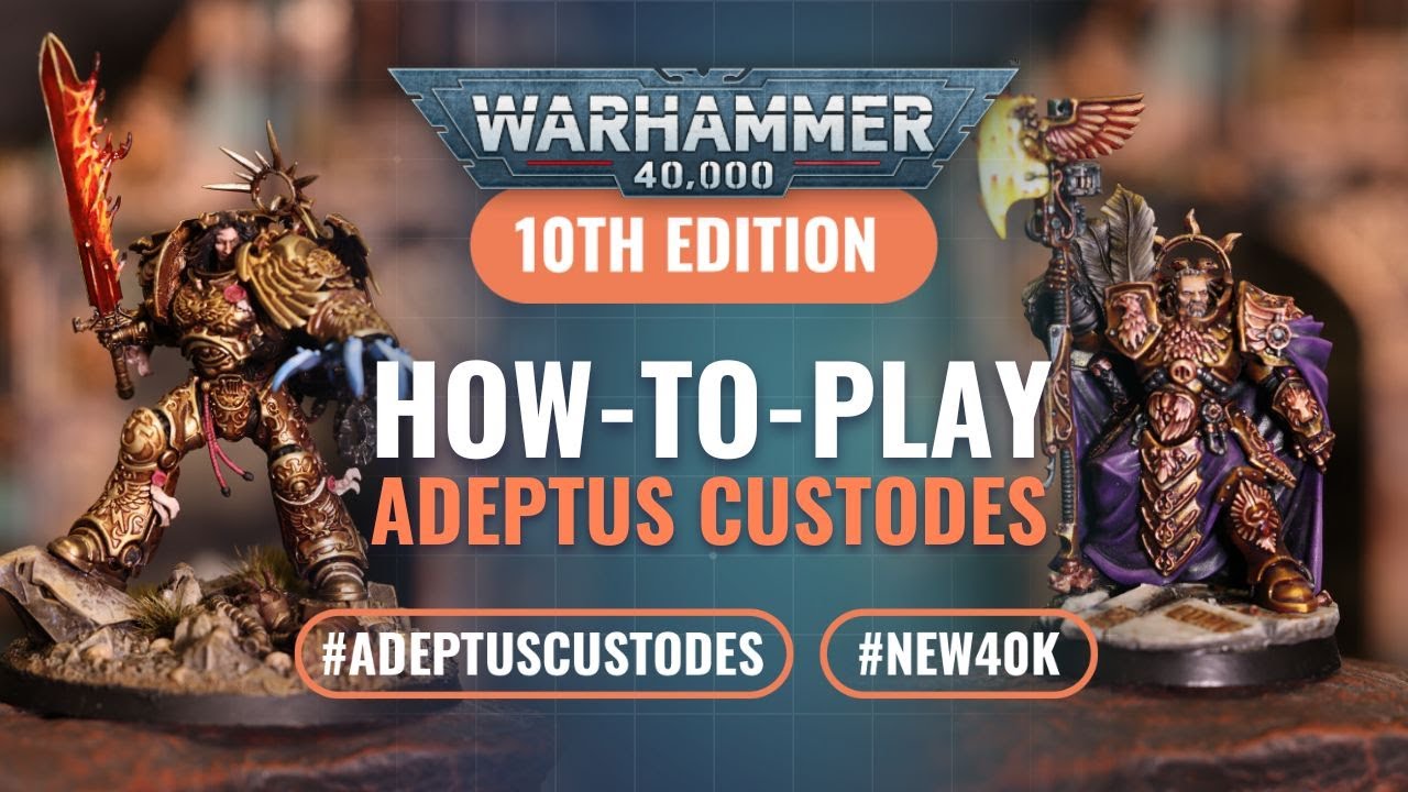 How To Play Index Adeptus Custodes In Warhammer 40k 10th Edition Youtube