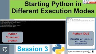 #4 Starting Python in Different Execution Modes: Command prompt / IDLE