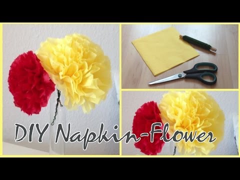 DIY easy&cute Napkin-Flower DIY easy&cute Napkin-Flower