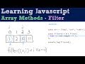 Filter - Array Methods - Javascript Tutorial