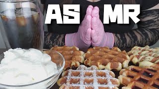 【Mukbang】ベルギーワッフル食べる音 BelgianWaffles 와플【NoTalking】