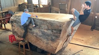 Modern Woodworking Factory - Extreme Wood Cutting Machine,Rare 1000 Years Old Wood You've Never Seen