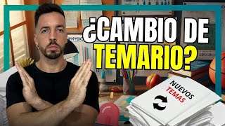 ¿Cambiará el temario de Oposiciones de Educación Física?