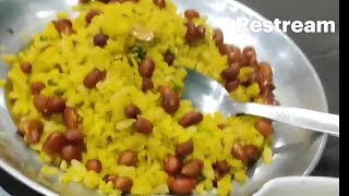 Poha cooking live😍🤤|tasty poha recipe|poha with coffee