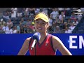 emma raducanu on court interview 2021 us open quarterfinal