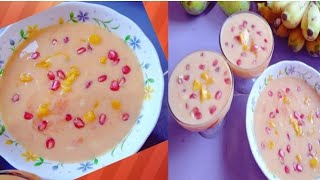 রামনবমী স্পেশাল রেসিপি || Mango With Custard Drink @villfood @রাধামাধবেররসইঘর @MeMaa