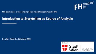 Mini Lecture Storytelling