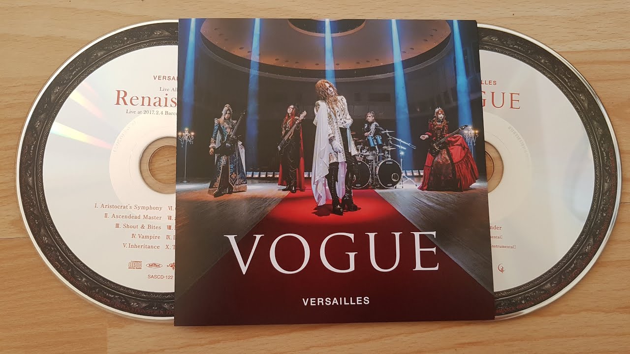 Versailles Vogue Limited Edition CD Single Type B With Live Album - YouTube