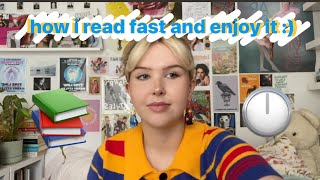 how to read faster and still enjoy it 📖 my tips and tricks!