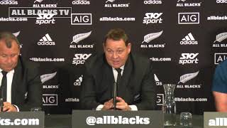 All Blacks v Tonga Press Conference