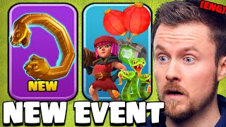 NEW Epic Equipment and Event Troops in the Snake Festival (Clash of Clans)