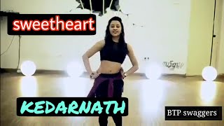 Sweetheart Dance cover By Beautiful girl | kedarnath | BTP swaggers
