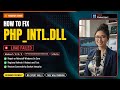 Fix php_intl.dll PHP Error!