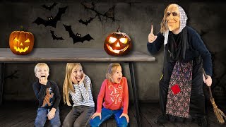 Amelia, Avelina and Akim funny Halloween story for kids