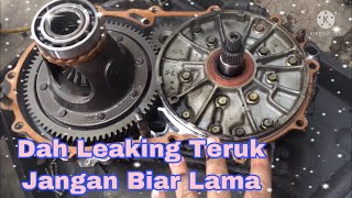 Gearbox auto kancil leaking teruk. Benda jarang-jarang kena tapi tak mustahil.