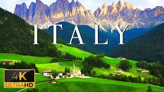 FLYING OVER ITALY (4K UHD) - Soothing Piano Music With Stunning Beautiful Nature Film For Relaxation