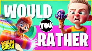 Summer Sweets Brain Break 🍦 Freeze Dance for Kids 🍦 Would You Rather 🍦 Just Dance 🍦 Danny GoNoodle