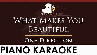 One Direction - What Makes You Beautiful - HIGHER Key (Piano Karaoke Instrumental)