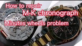 HOW TO REPAIR MICHAEL KORS CHRONOGRAPH ( MINUTES WHEELS PROBLEM / 👉 E.R ESTACION VLOG