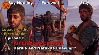 Assassin's Creed Odyssey - Shadow Heritage - Stay/Farewell/Say Nothing - All endings/choices