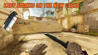 (OUTDATED) Easy Smokes For The New Cache Map (FACEIT) | CS2 April 2026