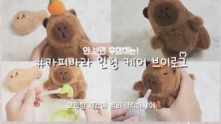 카피바라 인형 케어 브이로그ෆෆ / 고민할 시간에 빨리 클릭하세여..💕#인형계 #카피바라 #떡상 #추천 #인형