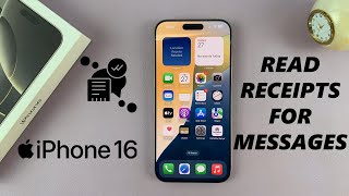 How To Turn ON /OFF Read Receipts For Messages On iPhone 16 / iPhone 16 Pro