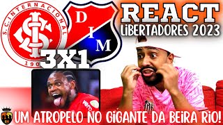 REACT Internacional 3 x 1 Independiente Medellín | INTER DA SHOW | libertadores 2023