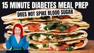QUICK Low Carb Diabetic Meal Prep in Under 15 Minutes: EASY Diabetes & Prediabetes Lunch Recipe
