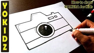 How to draw CAMERA for Kids