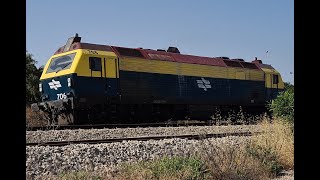 Israel railways 28.4.21 - Some trains from this day + Triple head freight train רכבת ישראל [4k]