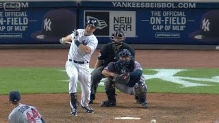 MIN@NYY: Teixeira fouls ball off leg, leaves game