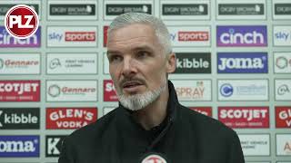 Jim Goodwin surprised referee didn't 'make his own decision' when sending off Anthony Stewart