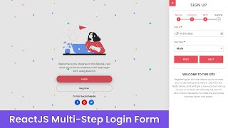 ReactJS Multi-Step Login Form - React Hooks Tutorial